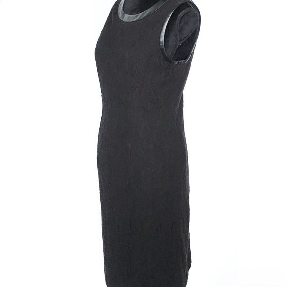 Adrianna Papell Black Lace Sheath Dress LBD - Picture 4 of 8