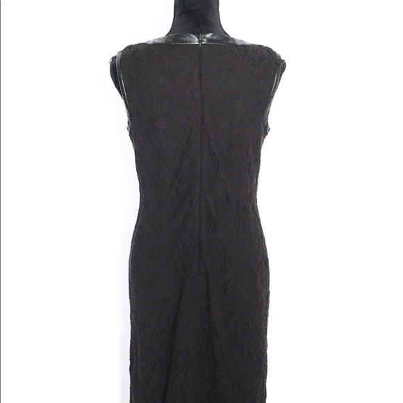 Adrianna Papell Black Lace Sheath Dress LBD - Picture 5 of 8