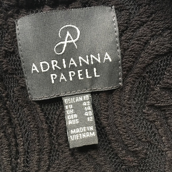 Adrianna Papell Black Lace Sheath Dress LBD - Picture 3 of 8