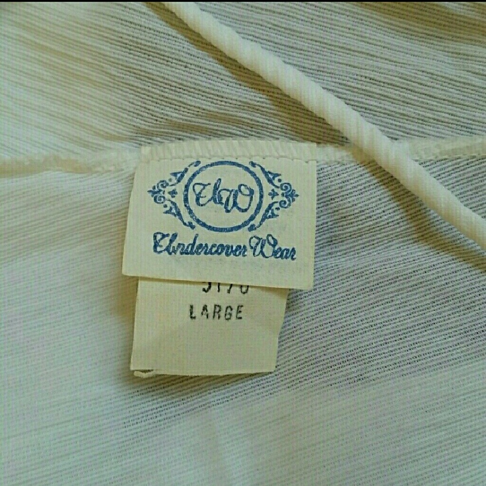 HP 🌹 VINTAGE NOS Cream Slipdress Trend - Picture 5 of 6