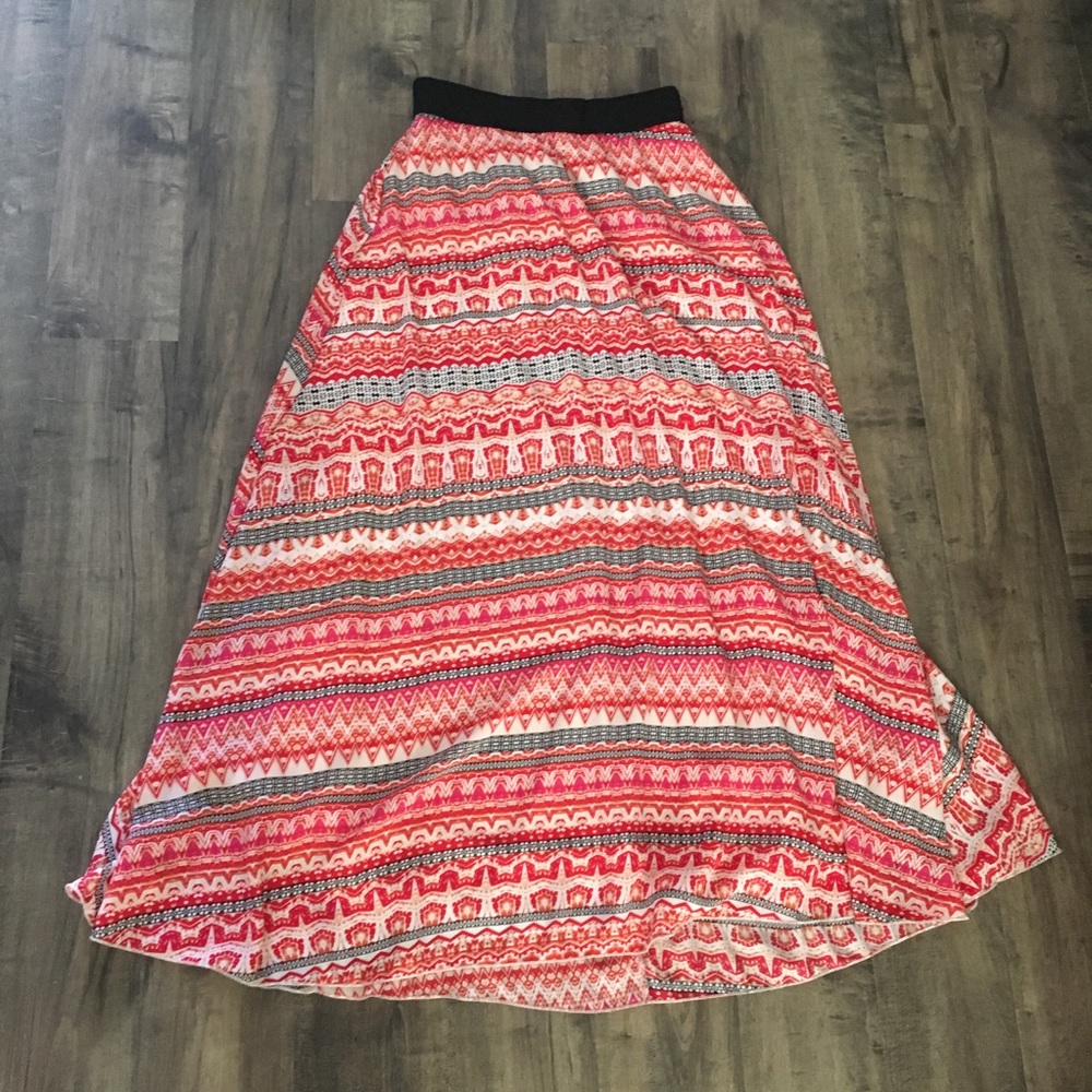 LuLaRoe Lucy Tribal Print Maxi Skirt