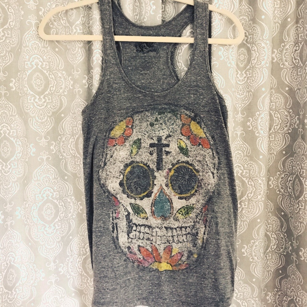 Sugar skull tank top from urban outfitters