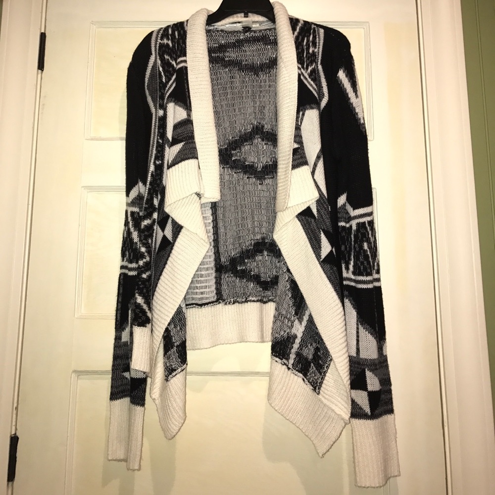 Black and White Cardigan