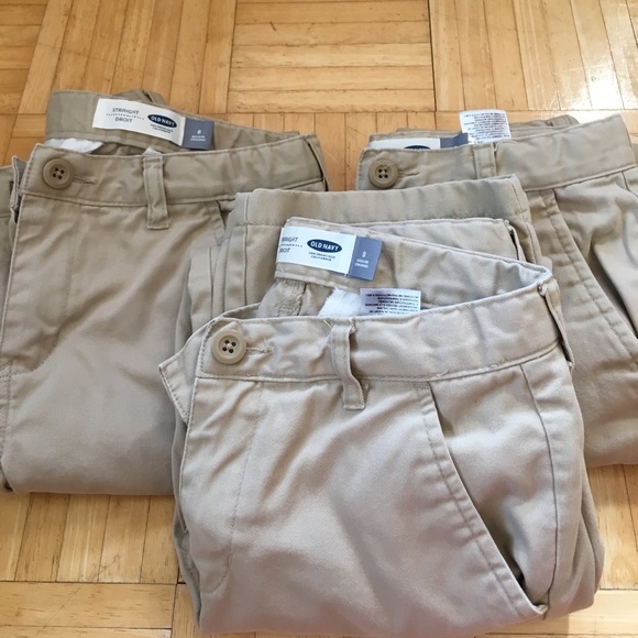 Boys old navy khaki school pants size 8 - Picture 1 of 1