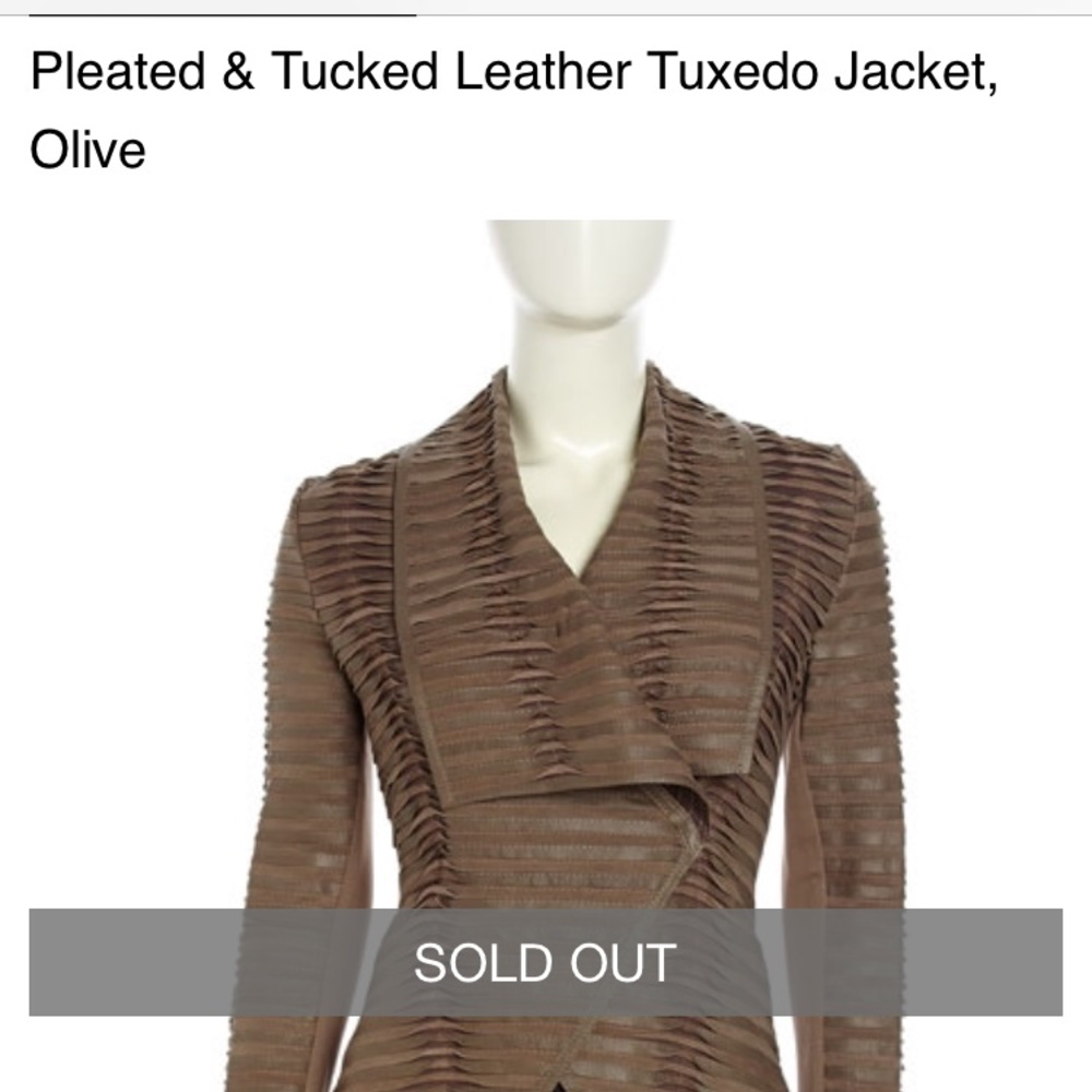 ISO: leather pleated neiman Marcus jacket