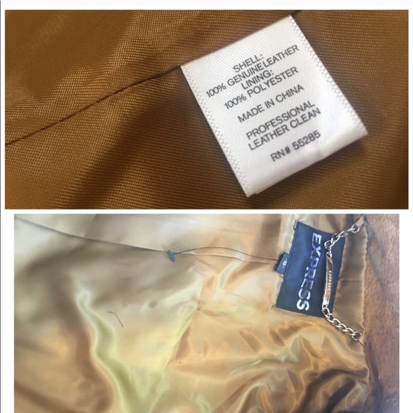 Express CAMEL Genuine Suede Leather Moto Jacket M - Picture 5 of 8