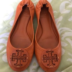 Tory Burch orange reva flat