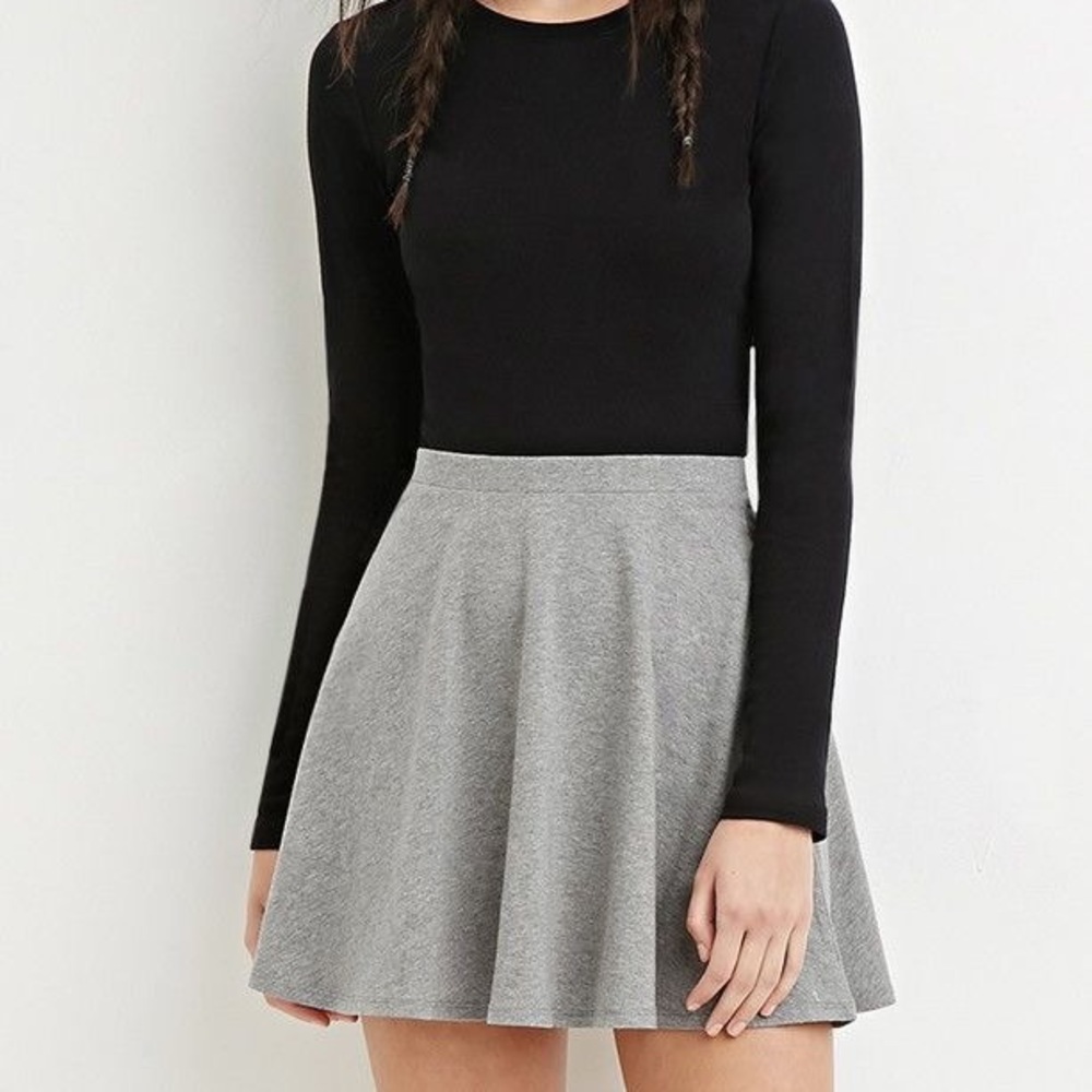 Grey skater skirt