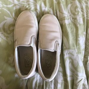 Blush slip on vans