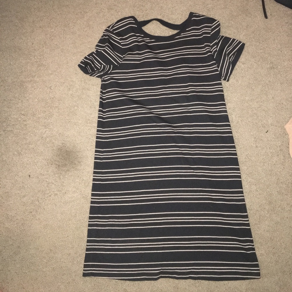 Black and Tan striped forever 21 dress