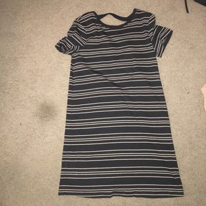 Black and Tan striped forever 21 dress