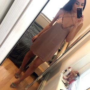 Silk midi dress