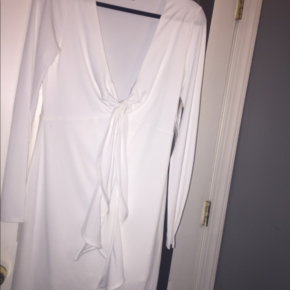 Nasty Gal White Tie Dress in white - Picture 3 of 4