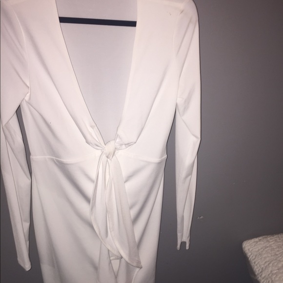 Nasty Gal White Tie Dress in white - Picture 4 of 4