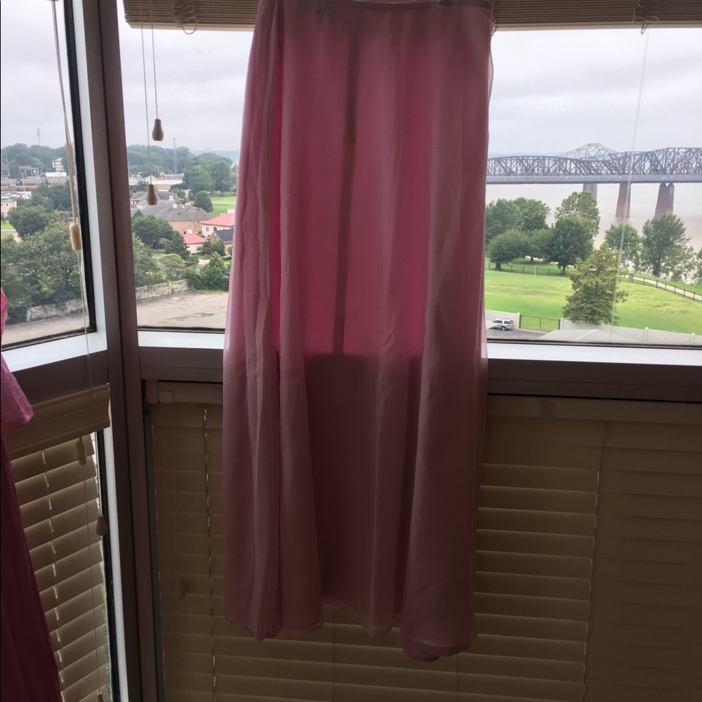 Long pink party shirt