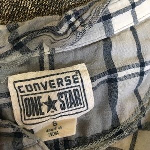 Converse Tops - Converse One Star plaid blouse. Converse Tops - Converse One Star plaid blouse.