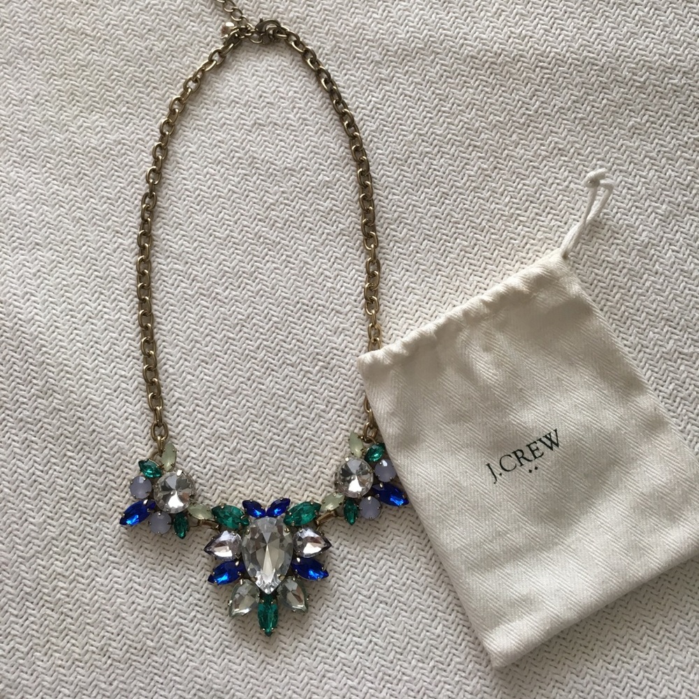 Blue/green statement necklace