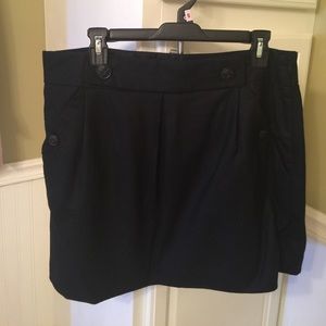 Black Wool Skirt