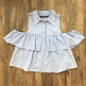 Zara Peep Shoulder top