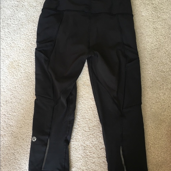 High waisted mesh cropped Lululemon leggings - Picture 4 of 4
