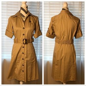 Ann Taylor Cargo/Safari Shirt Dress, Size 8