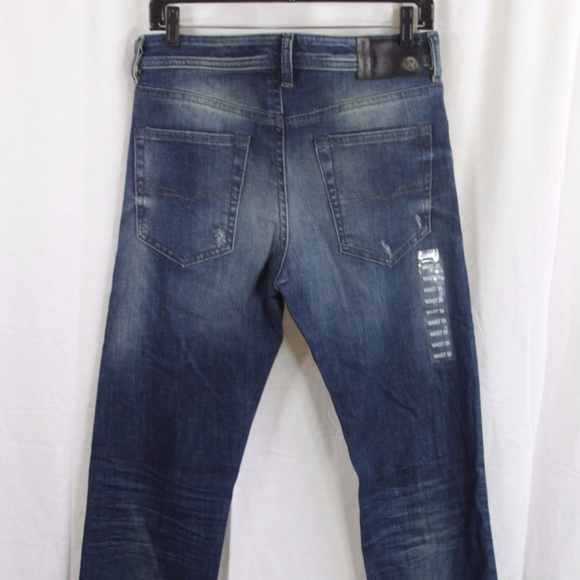MENS DIESEL BUSTER SLIM TAPERED JEANS 30X34 NWT - Picture 5 of 7