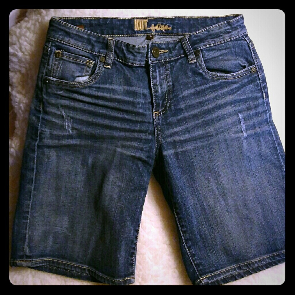 Kut From the Kloth distressed jean shorts