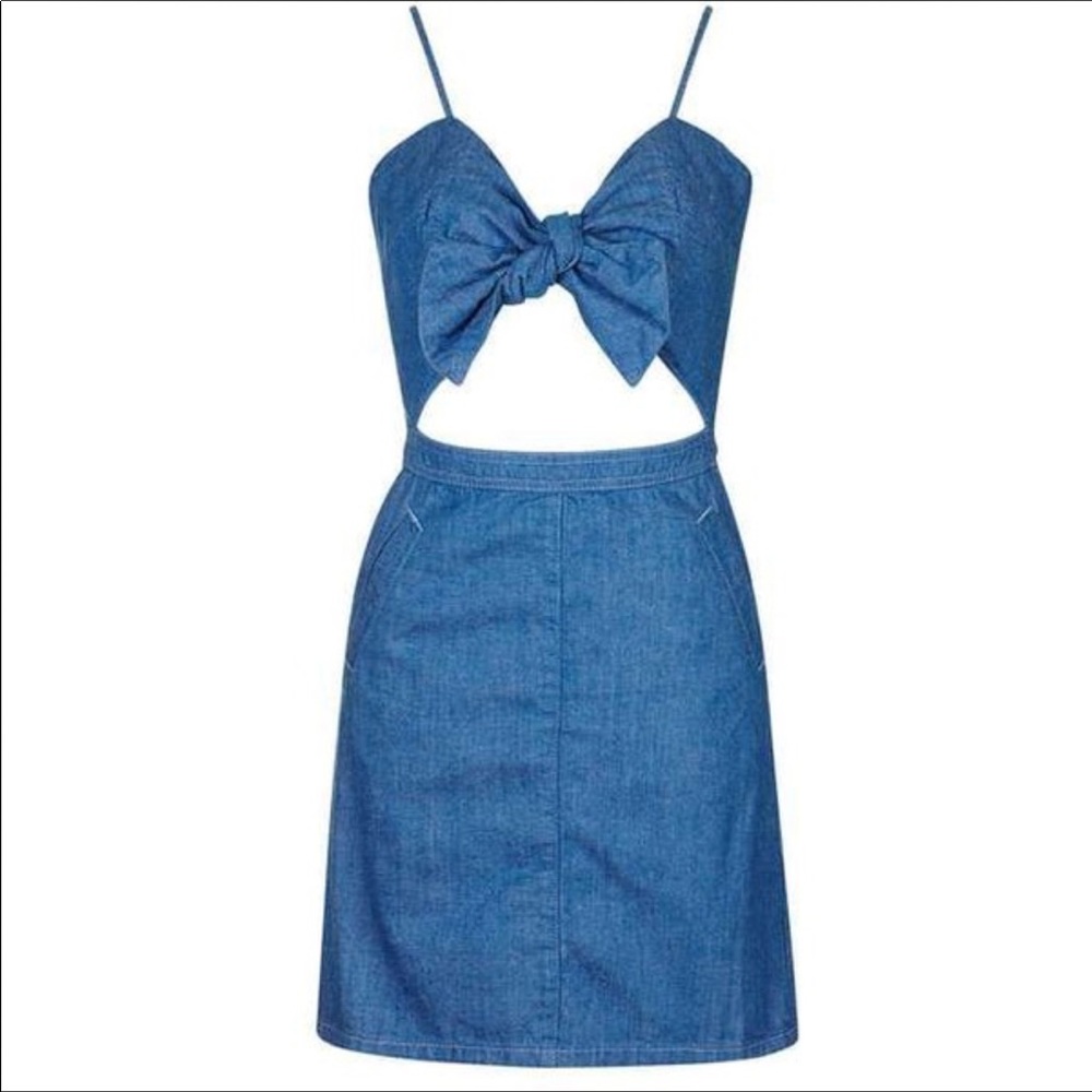 Topshop Denim Dress