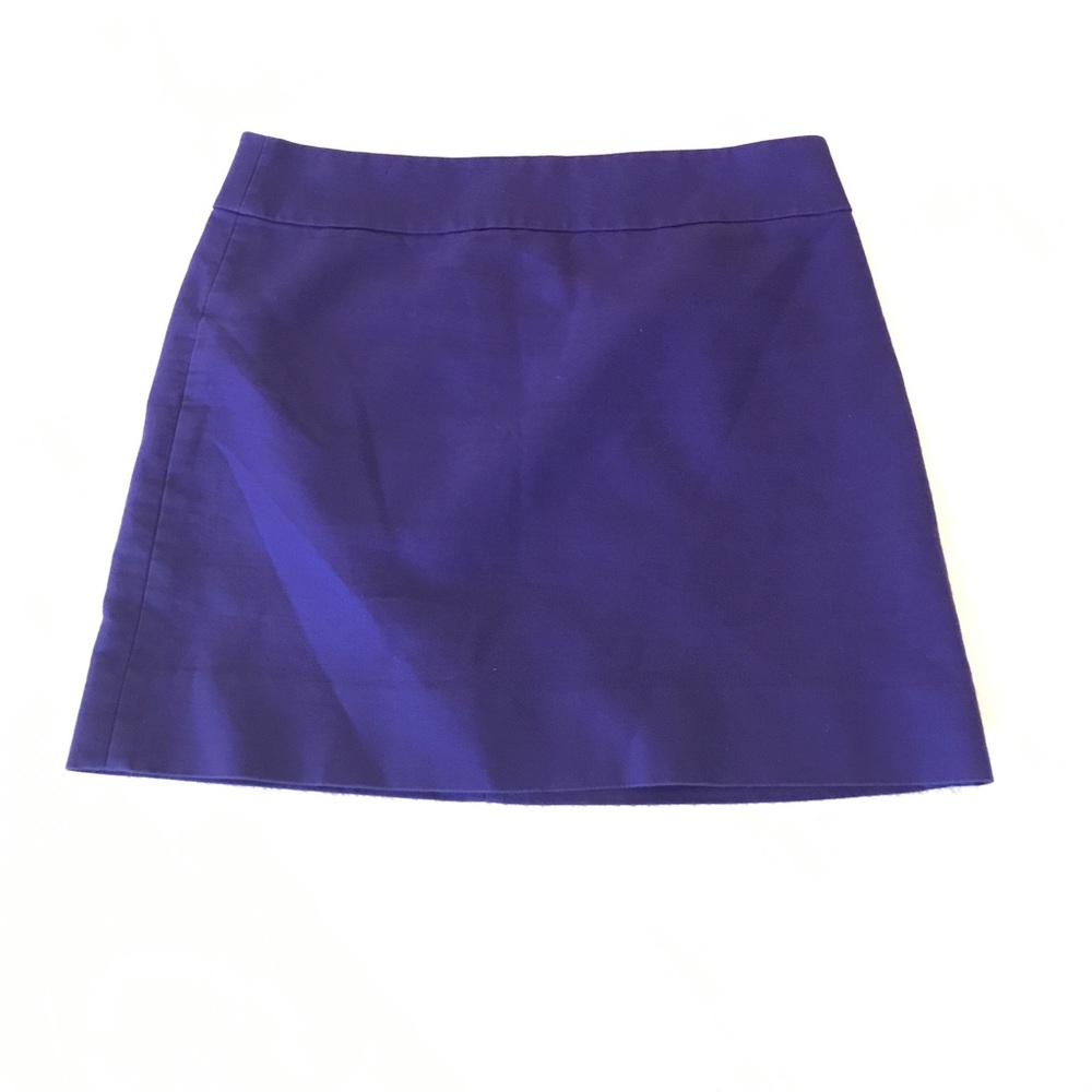 J.Crew purple mini skirt size 4