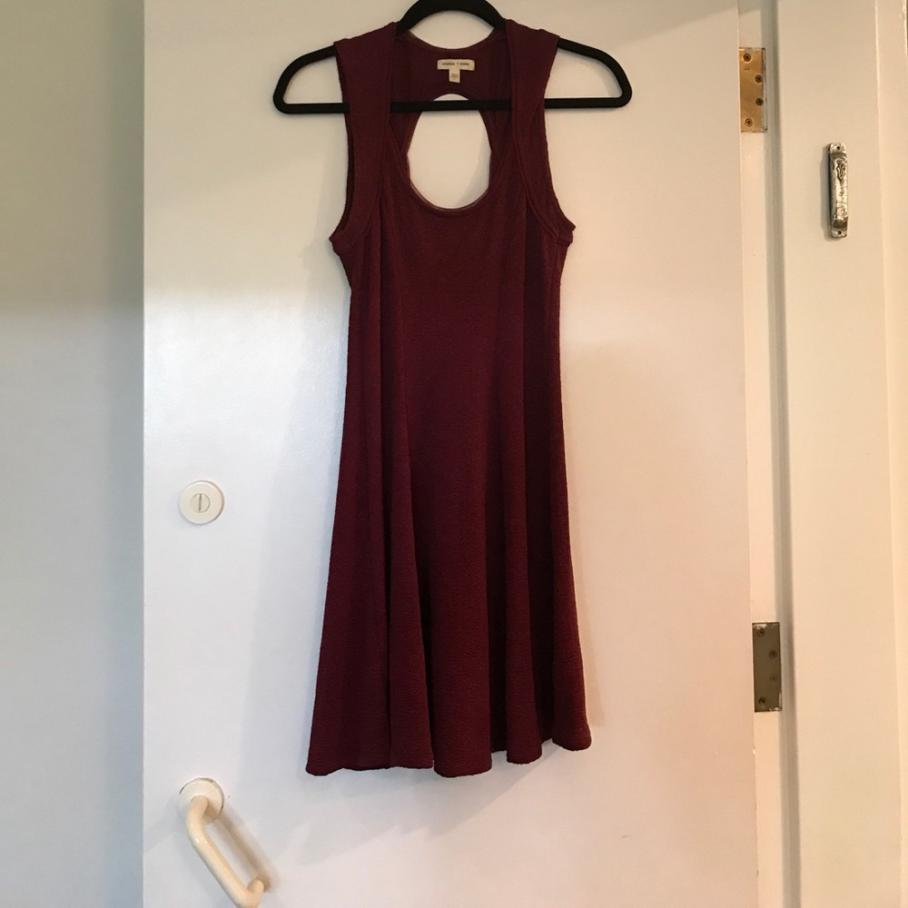 Silence and noise Burgundy dress