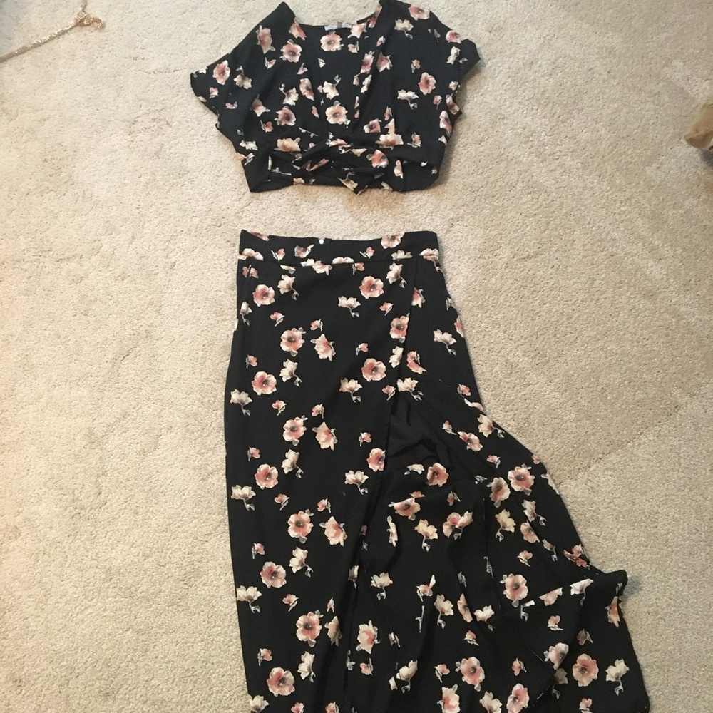 Maxi Skirt and Crop Top