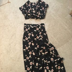 Maxi Skirt and Crop Top
