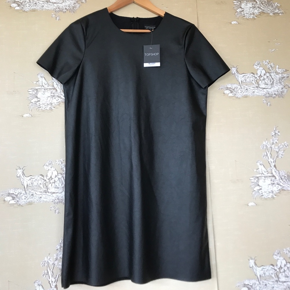 Topshop Leather Dress