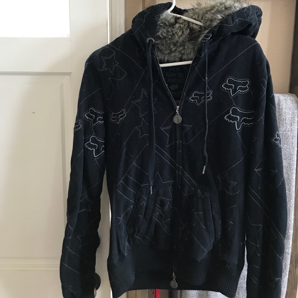Fox racing fur lined heavy sweatshirt