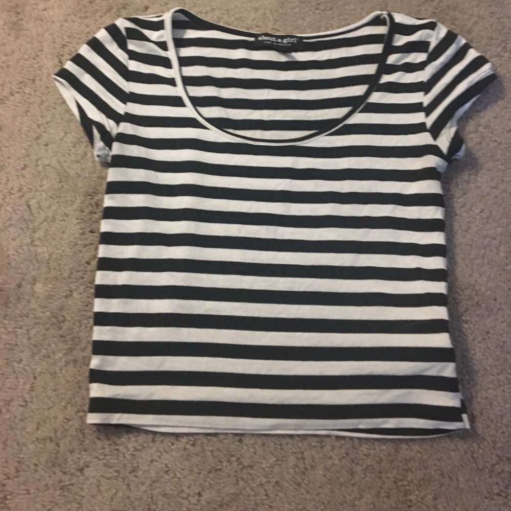 Striped crop top