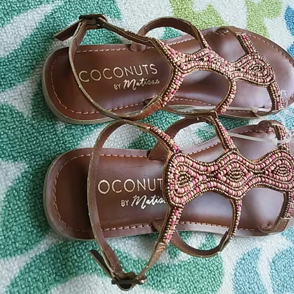 NWOT Coconuts by Matisse Beaded Sandals - Picture 2 of 6