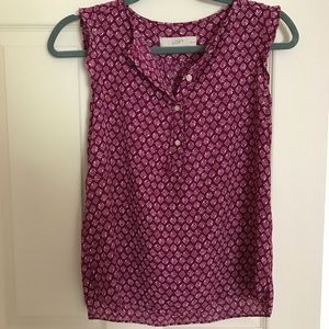 Loft Magenta Top