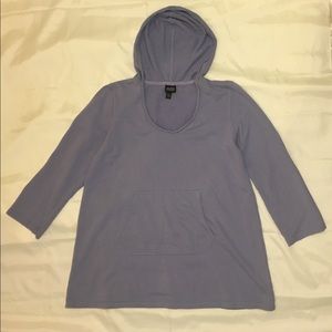 Eileen Fisher periwinkle Medium long sleeve hoodie