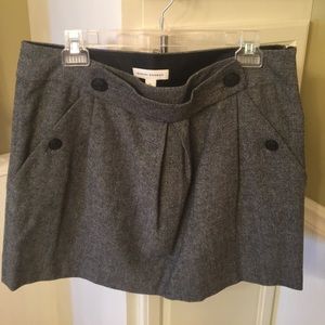 Grey wool skirt