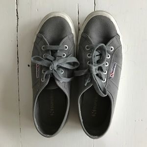 Gray Superga Shoes