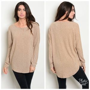 Mocha Ribbed Top