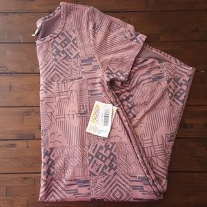 NWT XS Lularoe Carly Dress - Pink & Gray Jacquard