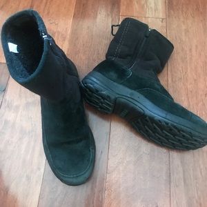 L.L. Bean suede boots. Black. Size 8