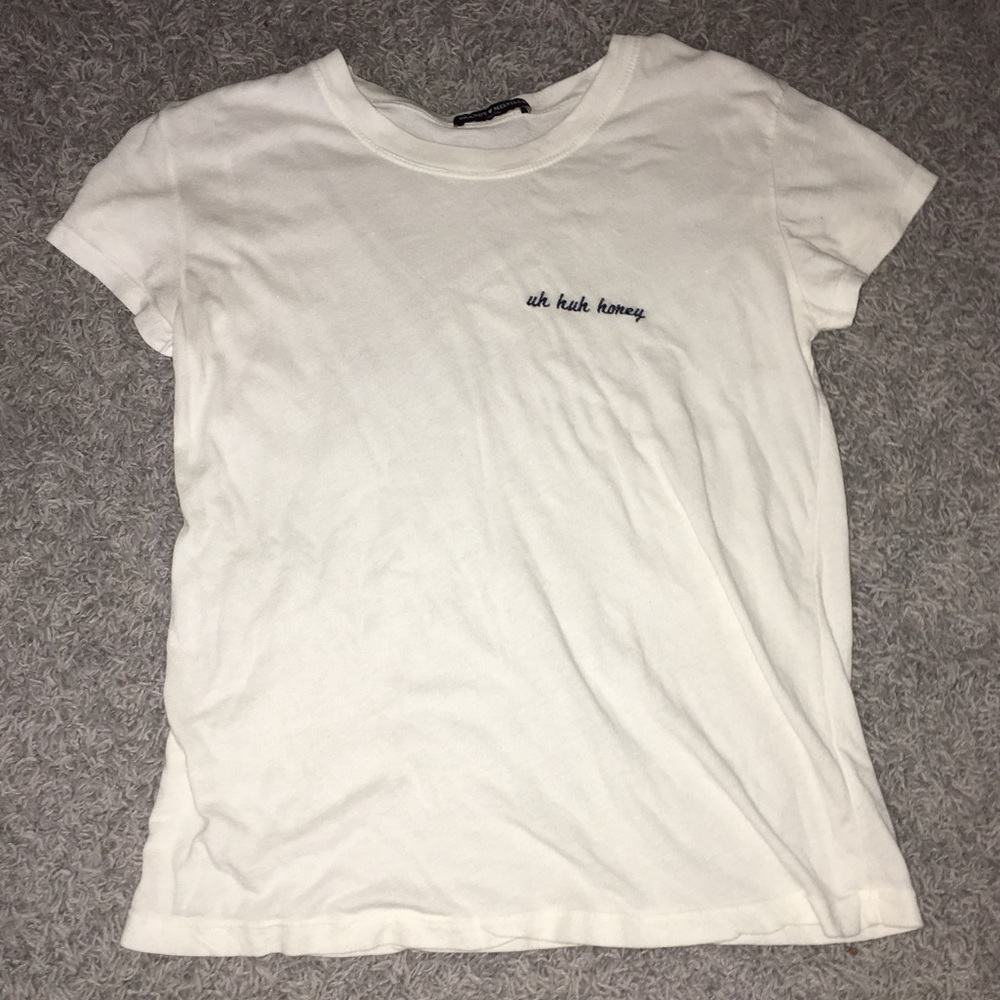 Brandy Melville - "Uh huh honey" in Cursive Top