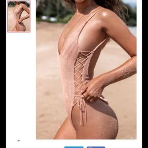 Side tie swimsuit