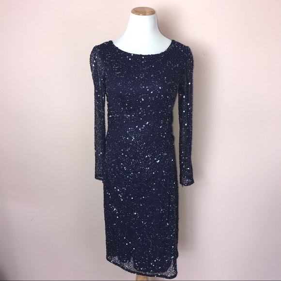Patra Dress Size 6 Purple Sequined Party - Picture 2 of 5