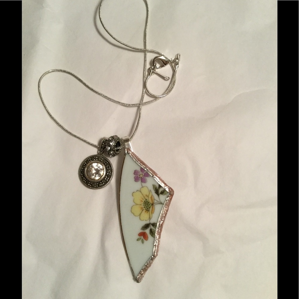 Handcrafted "Broken China" Vintage  Necklace