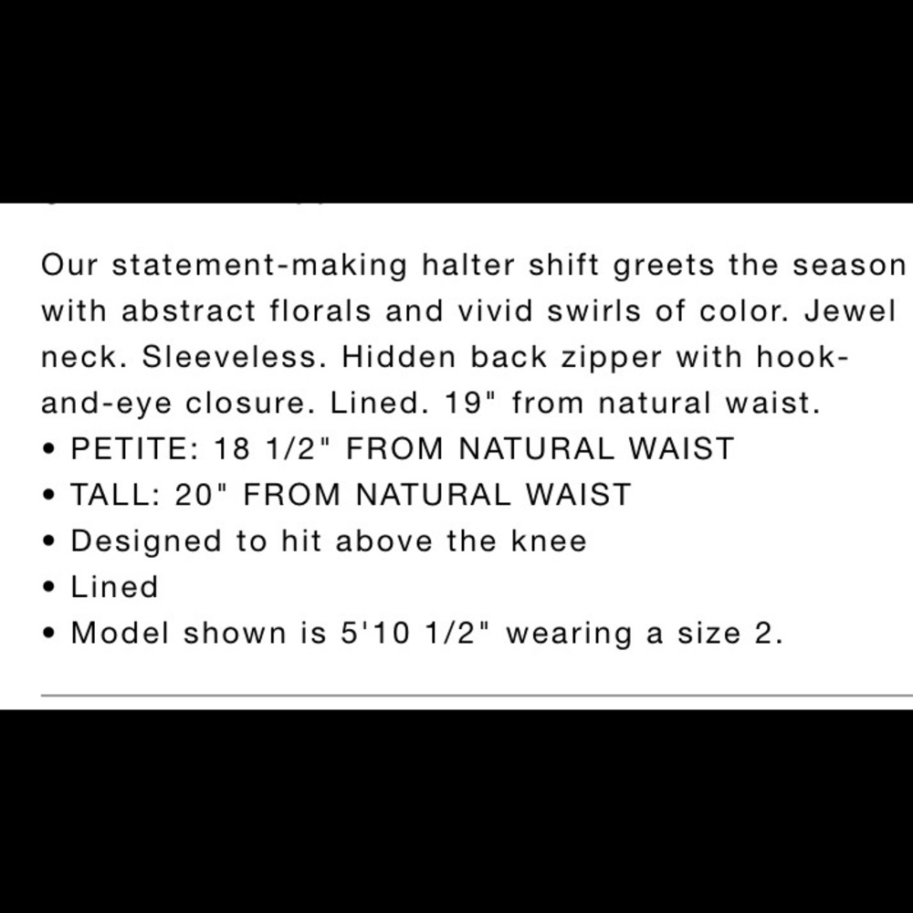 Ann Taylor tulip 🌷 halter shift dress - Picture 6 of 6