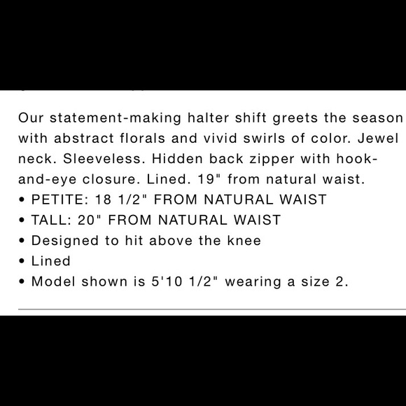 Ann Taylor tulip 🌷 halter shift dress - Picture 6 of 6