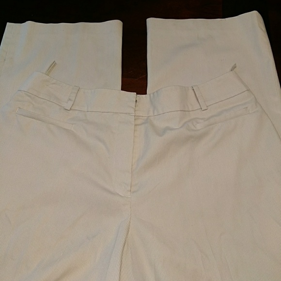 Women's Focus 2000 Cream striped slacks sz 14 - Picture 2 of 11